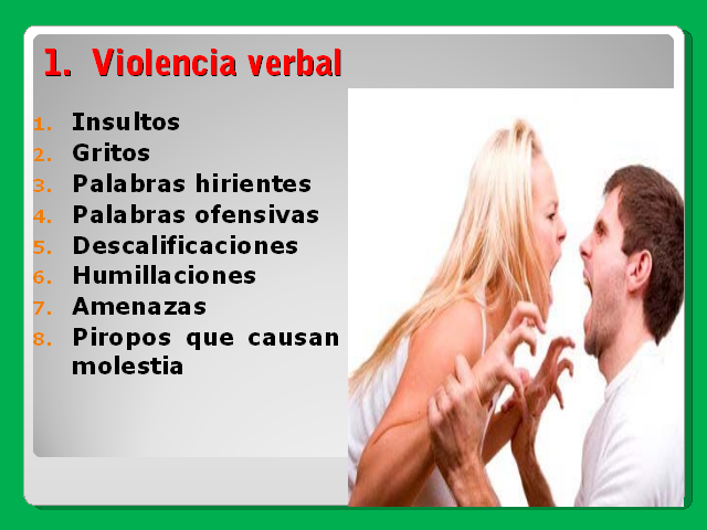 q es la violencia no verbal