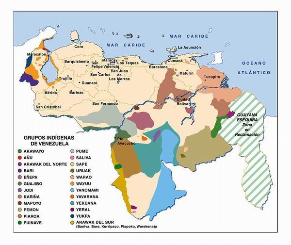 Mapa De Las Riquezas Minerales De Venezuela