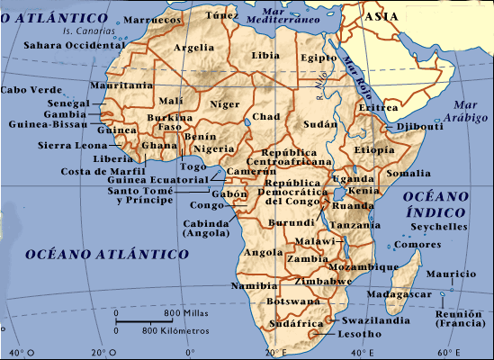 lugares de citas de Africa occidental