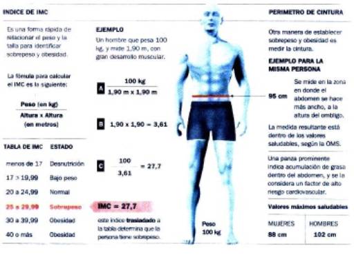 indice de masa corporal. el Índice de Masa Corporal