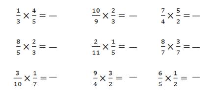 Resultado de imagen de multiplicacion y division de fracciones ejercicios