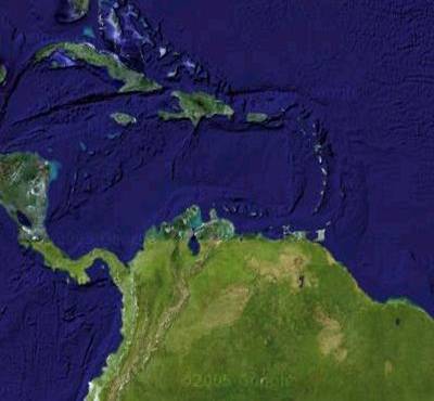 Vista Aerea Del Mapa De Venezuela