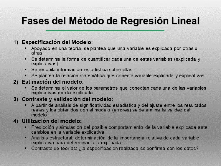 Modelo básico de regresión lineal (MBRL)