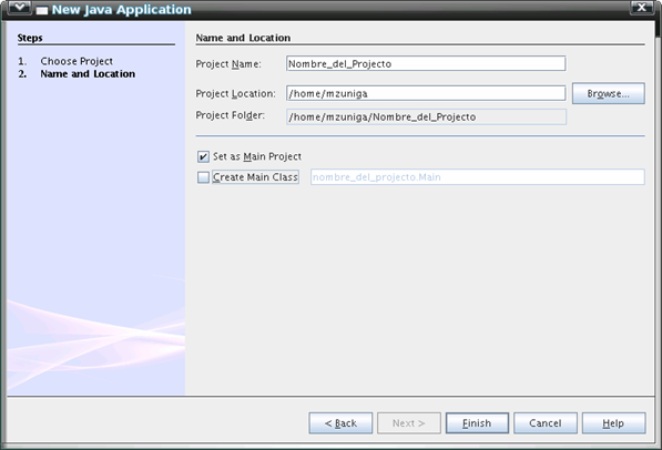creación de proyectos en java con netbeans.