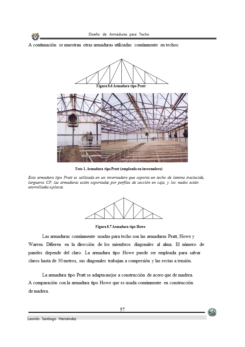 A pie proposición mercado Diseño de armaduras para techo (página 3)