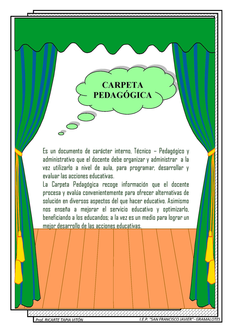 Carpeta pedagógica, primaria - Monografias.com