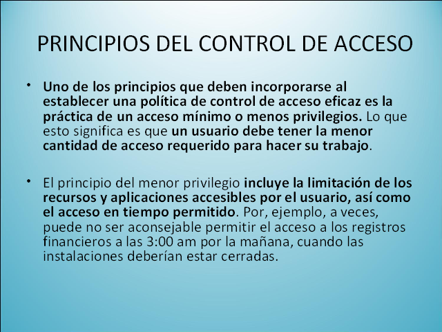 Control de acceso. Definición, objetivos y tipos