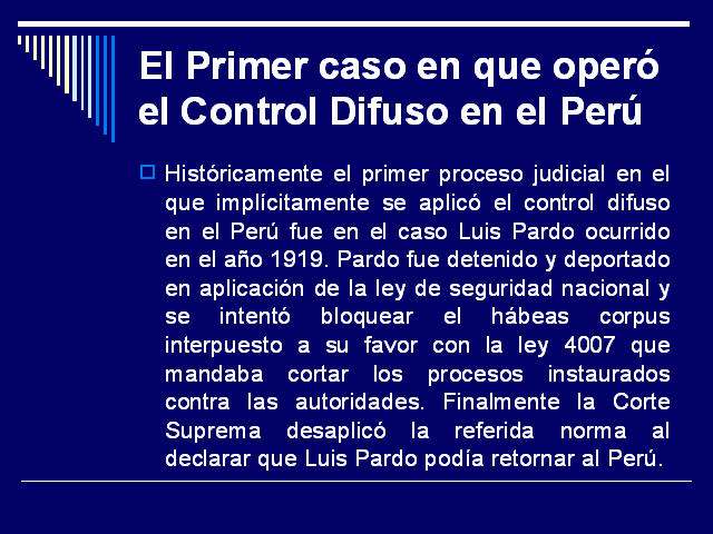 Control constitucional y procedimiento (Presentación 