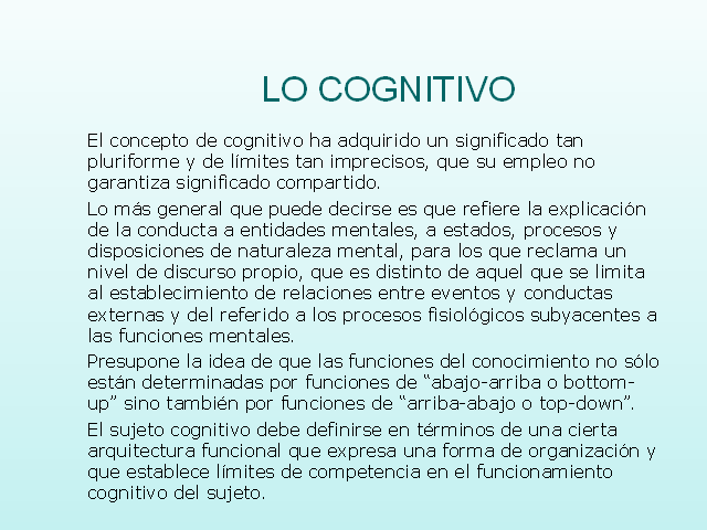 Psicología cognitiva