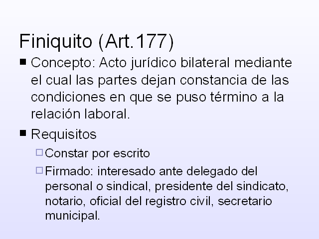 Terminación de contrato de trabajo - Monografias.com Terminación de contrato de trabajo - Monografias.com