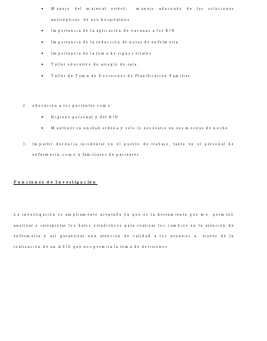 Informe Final De Practica Profesional De Licenciatura En Enfermeria Pagina 2 Monografias Com