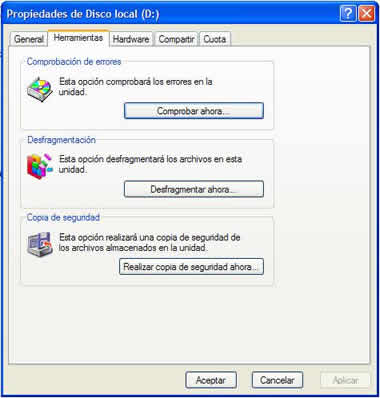 Como archivos de unidades a las cuales no tenemos acceso desde el explorador de Windows XP