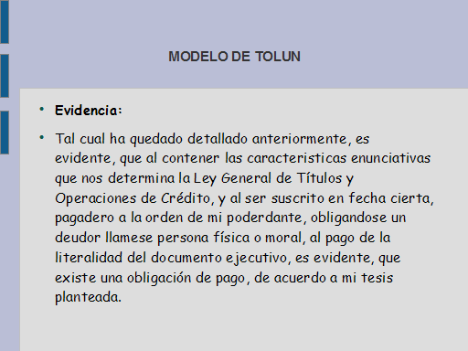 Modelo de Toulmin. Modelo de argumentación
