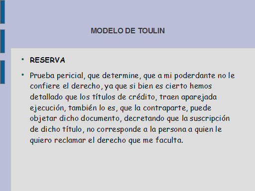 Modelo de Toulmin. Modelo de argumentación